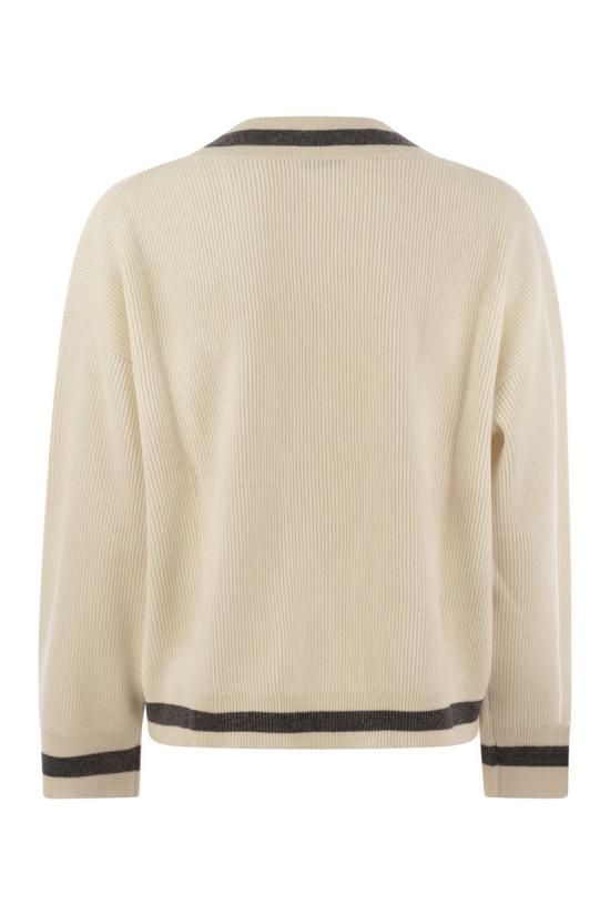  브루넬로 쿠치넬리 스웨터 M12192602 WHITE - BRUNELLO CUCINELLI