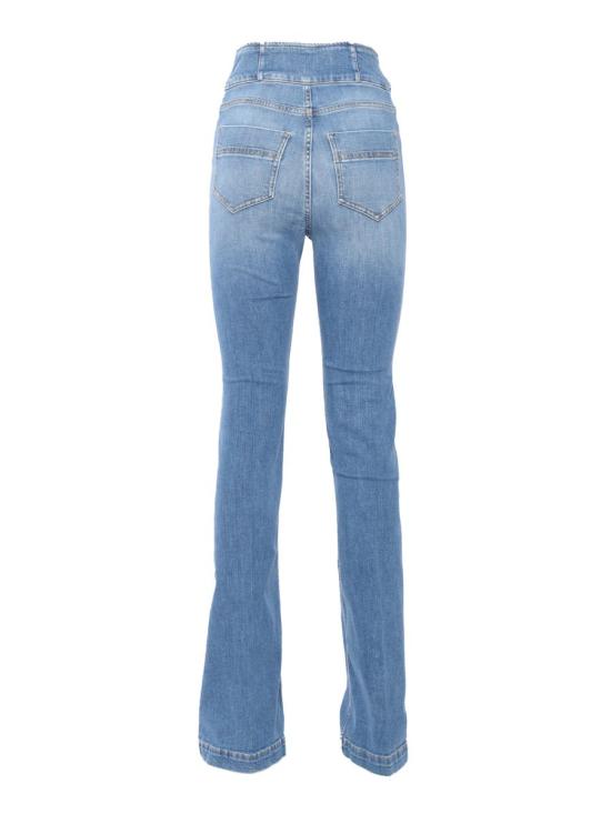  엘리자베타프랜치 스트레이트 팬츠 PJ43S41E2 139 Blue vintage 225142 BLUE - ELISABETTA FRANCHI