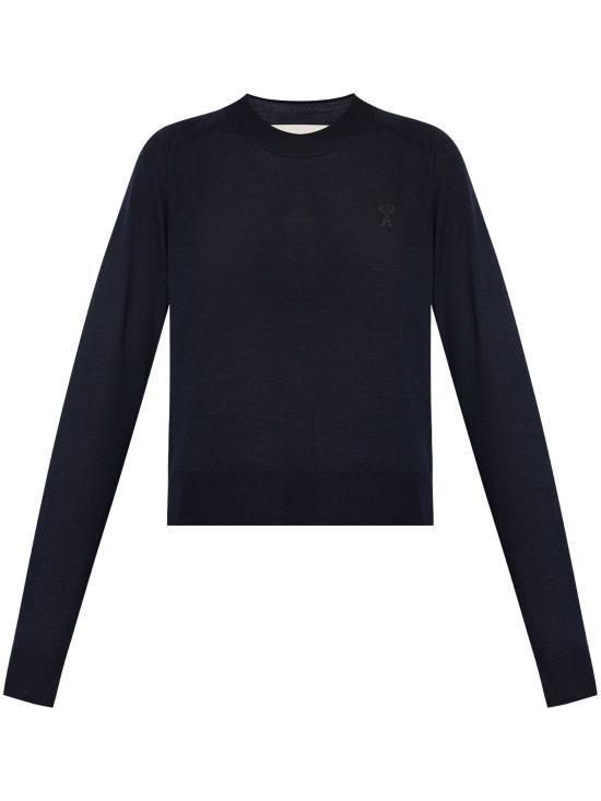 26FW 아미 긴팔 티셔츠 FKS041KN0039 430 NIGHT BLUE