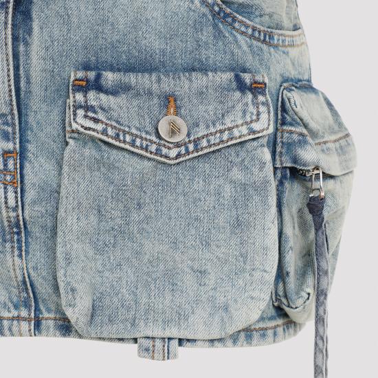 24FW 디 아티코 숏 스커트 248WCS136 D090 734 BLEACHED BLUE - THE ATTICO