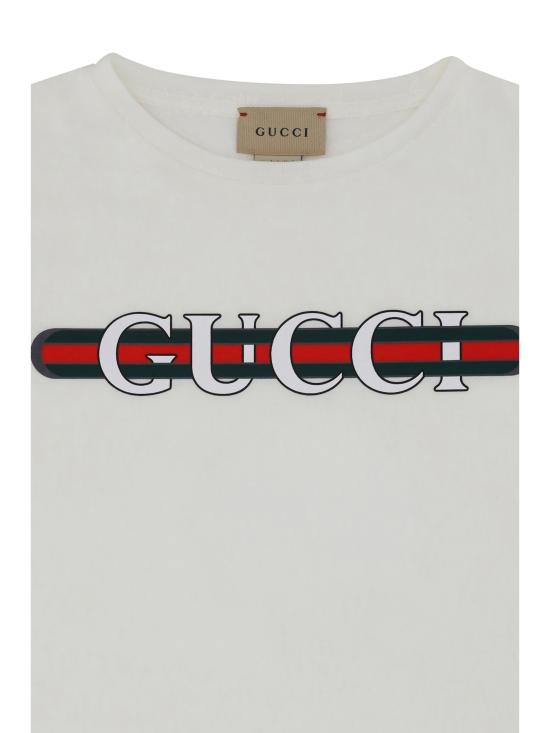 26SS [키즈] 구찌 티셔츠 561651XJGPI 9214 WHITE - GUCCI