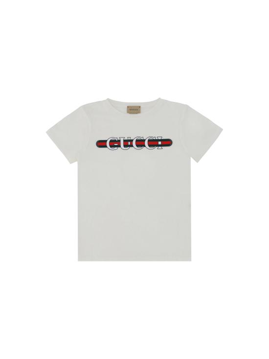 26SS [키즈] 구찌 티셔츠 561651XJGPI 9214 WHITE