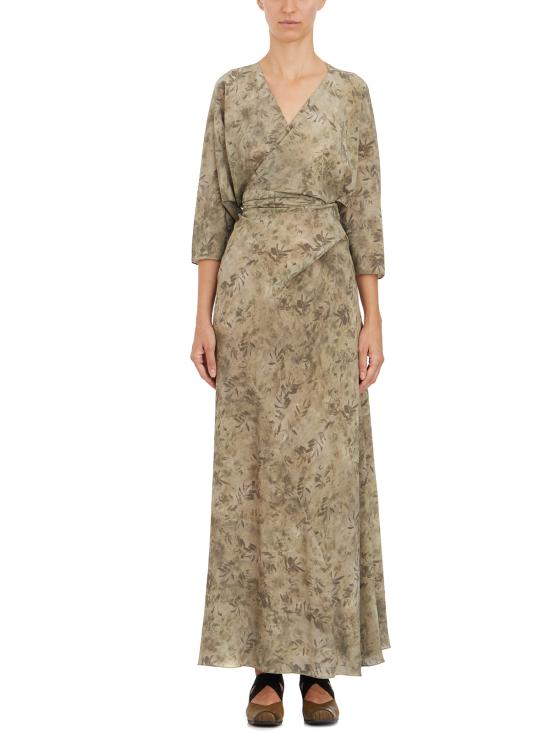 24FW 코타나 롱 원피스 IA3768HERBAPRINT Green