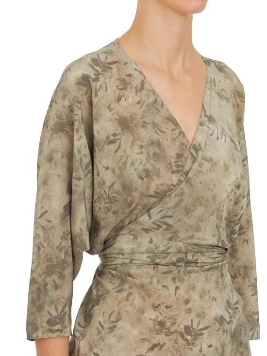 24FW 코타나 롱 원피스 IA3768HERBAPRINT Green - CORTANA