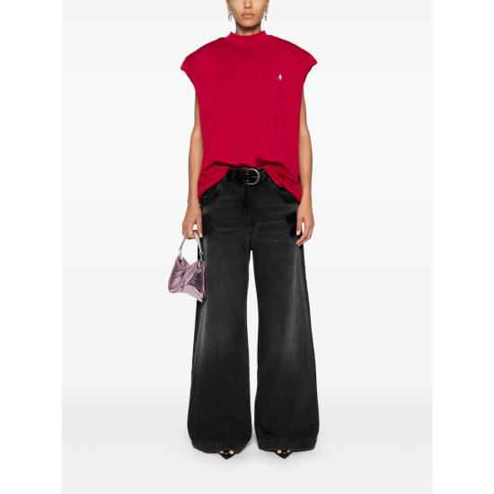  디 아티코 데님 스트레이트 팬츠 248WCP190 D075 100 BLACK - THE ATTICO