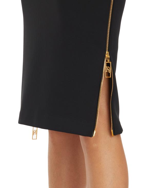  엘리자베타프랜치 미디 스커트 IGO04746E2110 Black - ELISABETTA FRANCHI