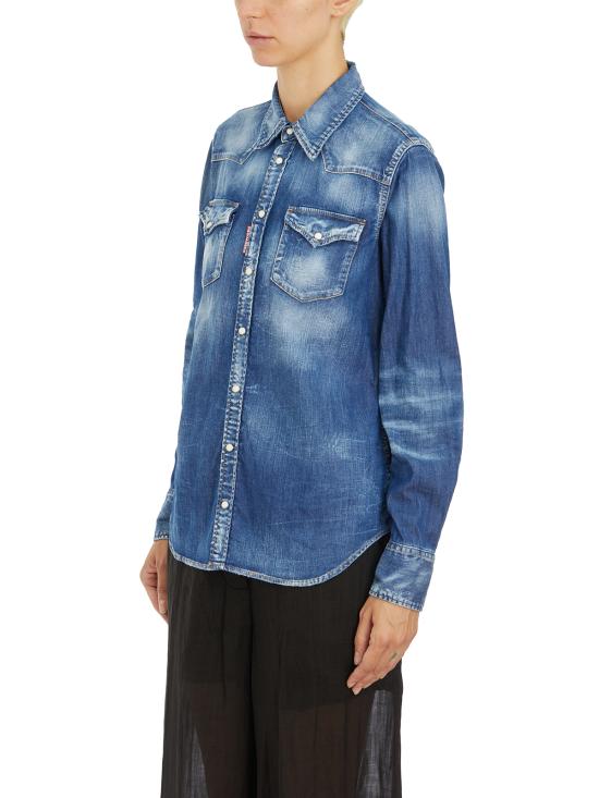 25SS 디스퀘어드2 블라우스 IS75DL0879S30341470 Blue - DSQUARED2