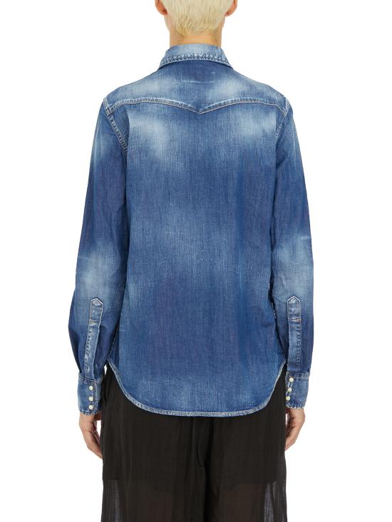 25SS 디스퀘어드2 블라우스 IS75DL0879S30341470 Blue - DSQUARED2