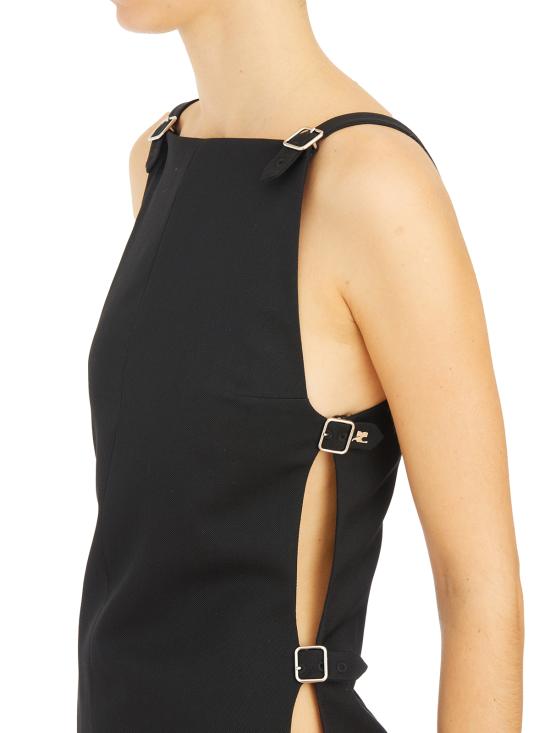 24FW 쿠레쥬 숏 원피스 I324CRO451WO01009999 Black - COURREGES