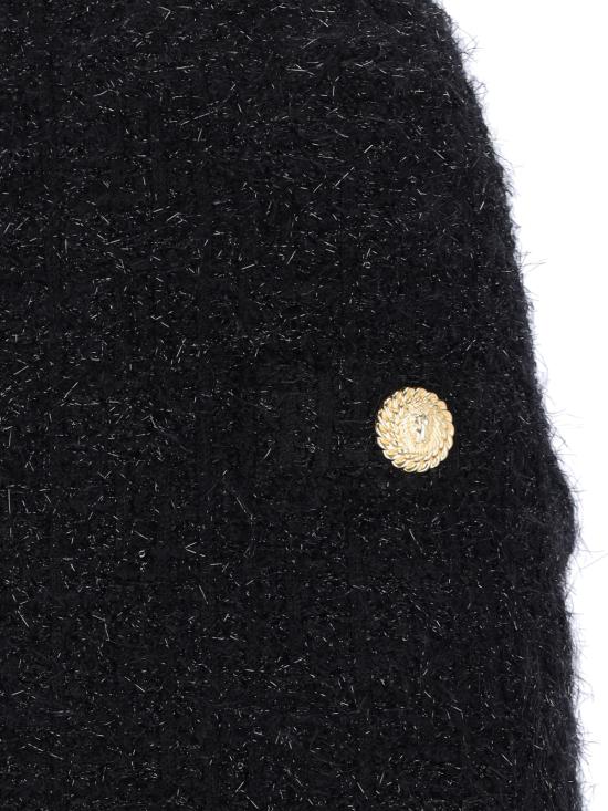 24FW 발망 미디 스커트 DF1LB015KG43 0PA Black - BALMAIN