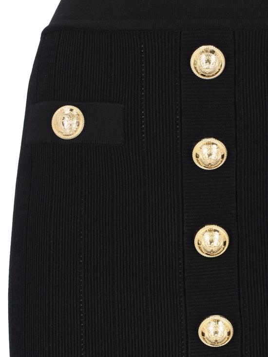 24FW 발망 숏 스커트 DF1LB290KB07 0PA - BALMAIN