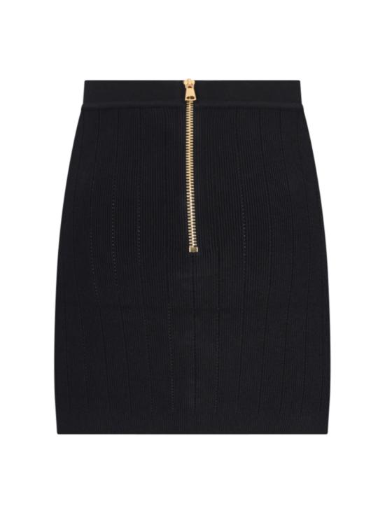 24FW 발망 숏 스커트 DF1LB290KB07 0PA - BALMAIN