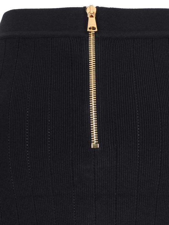 24FW 발망 숏 스커트 DF1LB290KB07 0PA - BALMAIN