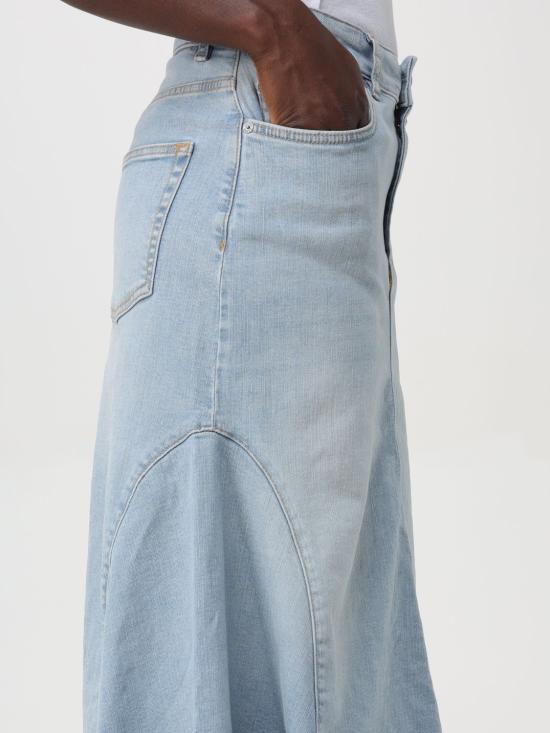 24FW 가니 롱 스커트 J1474 091 Blue - GANNI