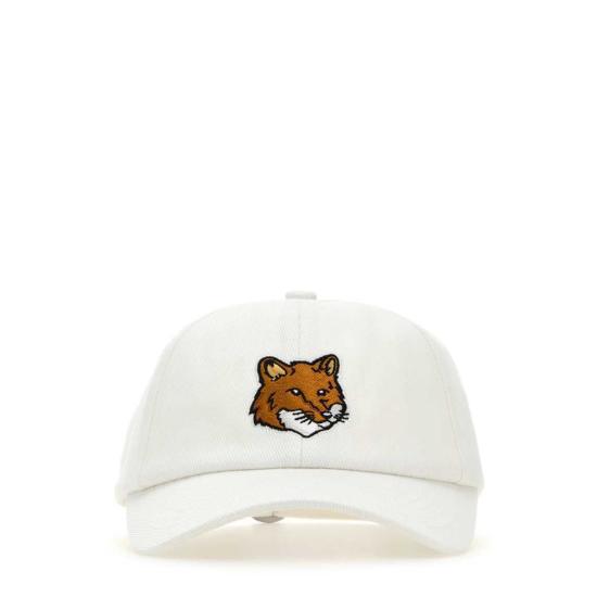  메종키츠네 라지 폭스 헤드 6P 캡  MM06103WW0096 P100 WHITE