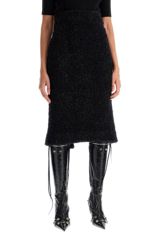 25SS 발렌시아가 미디 스커트 793601 T3328 1000 - BALENCIAGA