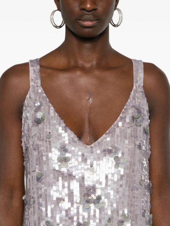 24FW 파로쉬 숏 원피스 D721965GLOW 018 GRIGIO MELANGE CHIARO - PAROSH