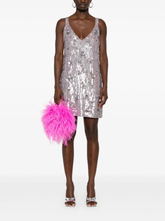 24FW 파로쉬 숏 원피스 D721965GLOW 018 GRIGIO MELANGE CHIARO - PAROSH