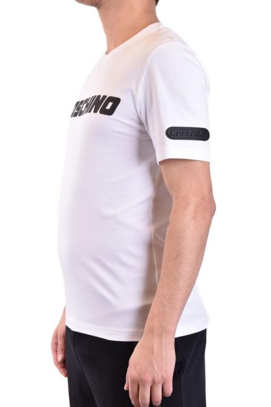  모스키노 반팔 티셔츠 A0729 02391001 White - MOSCHINO