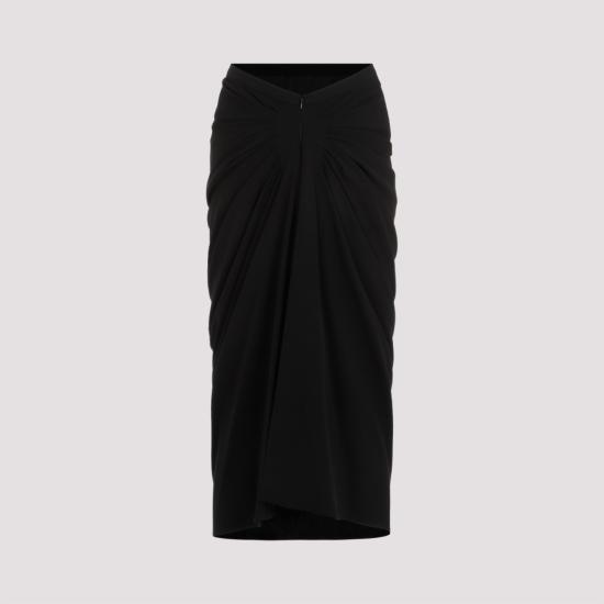  드리스 반 노튼 롱 스커트 241010807 8314 900 BLACK Black - DRIES VAN NOTEN