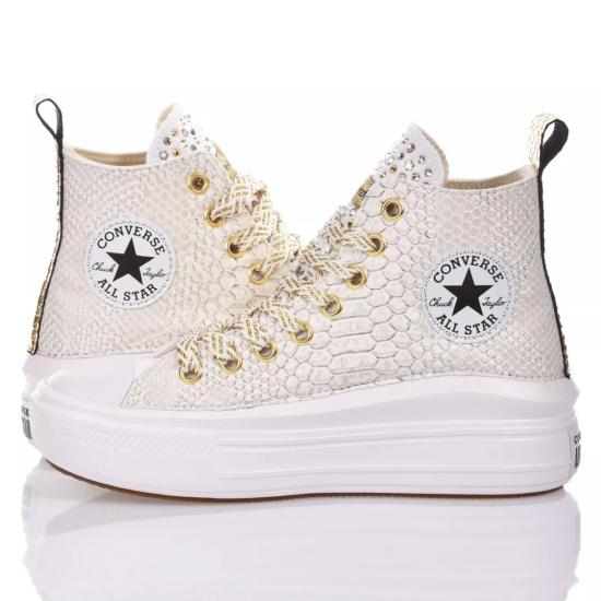 컨버스 스니커즈 2691 CONVERSE MOVE GOLD SKIN White - CONVERSE