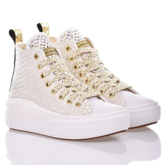  컨버스 스니커즈 2691 CONVERSE MOVE GOLD SKIN White - CONVERSE