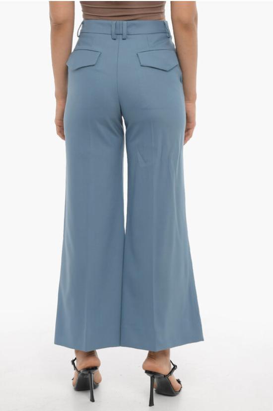  유돈초이 플레어 팬츠 EC23PF6P 002 A DUSTY BLUE Blue - EUDON CHOI