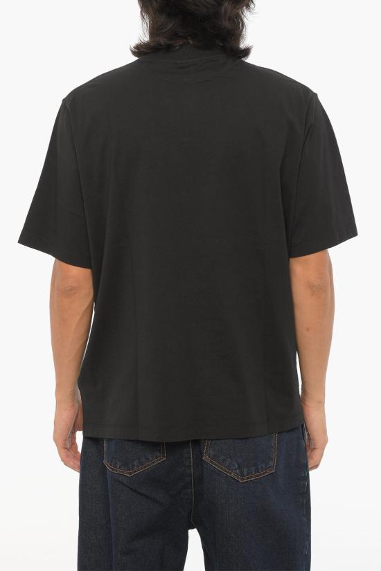 마르셀로 불론 반팔 티셔츠 CMAA054F23JER0041033 Black - MARCELO BURLON