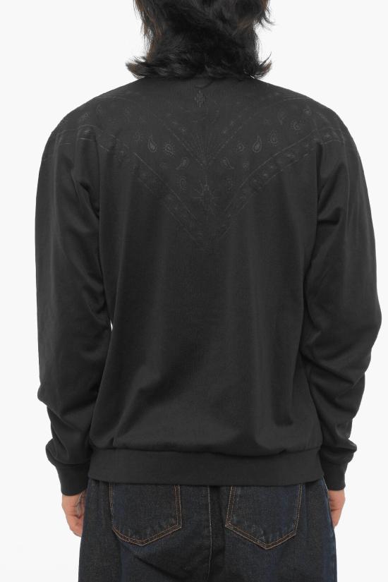  마르셀로 불론 긴팔 티셔츠 CMBD007F23JER0011011 Black - MARCELO BURLON
