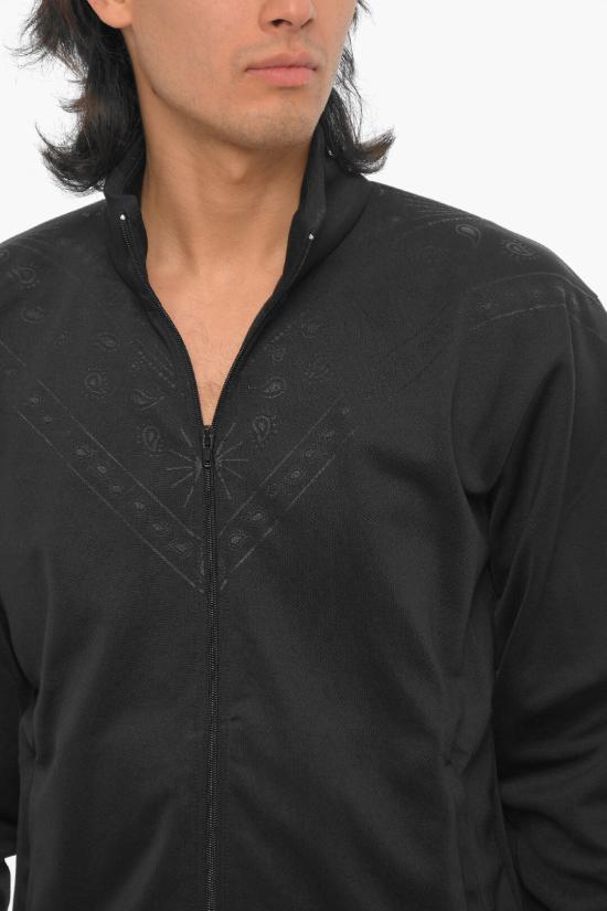  마르셀로 불론 긴팔 티셔츠 CMBD007F23JER0011011 Black - MARCELO BURLON