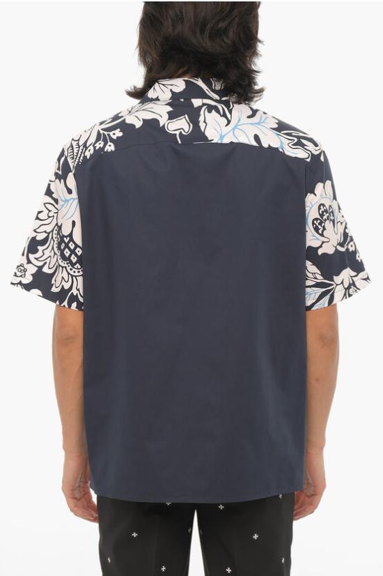  닐바렛 반팔 셔츠 PBCM125V U056 3525 Blue - NEIL BARRETT