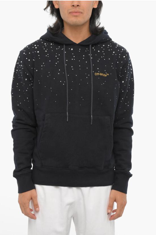  오프화이트 후드 티셔츠 OMBB034T22FLE0024572 Black