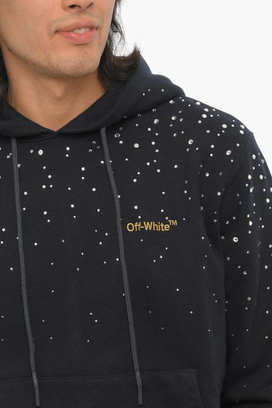  오프화이트 후드 티셔츠 OMBB034T22FLE0024572 Black - OFF WHITE