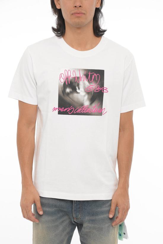  오프화이트 반팔 티셔츠 OMAA027F22JER0140168 White