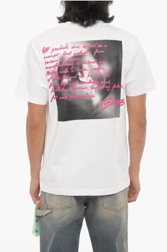  오프화이트 반팔 티셔츠 OMAA027F22JER0140168 White - OFF WHITE