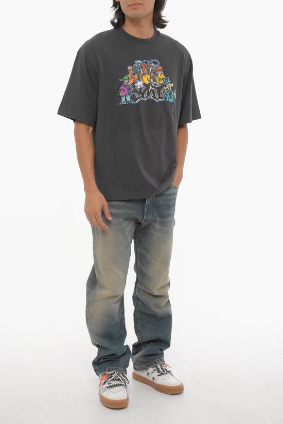  오프화이트 반팔 티셔츠 OMAA120F22JER0114684 Gray - OFF WHITE