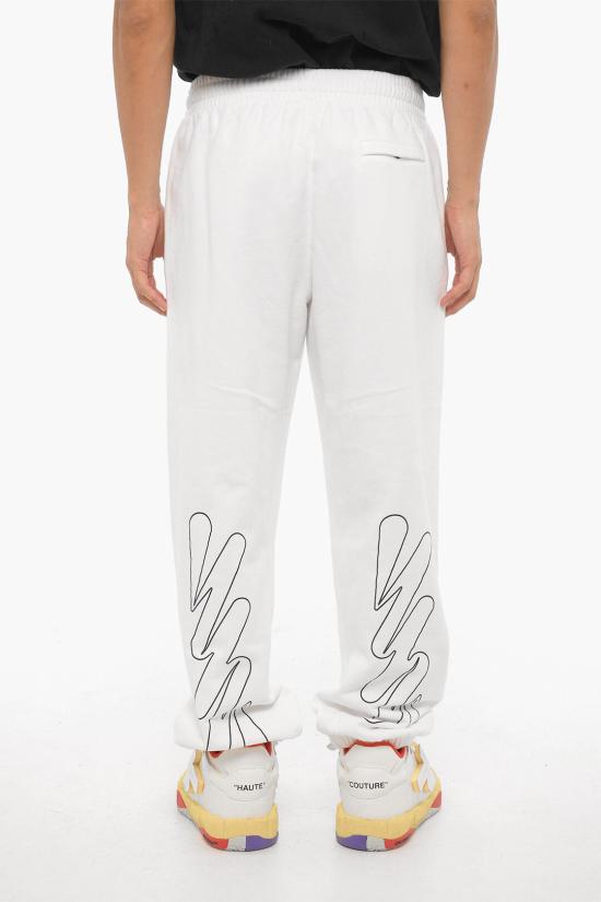  오프화이트 트레이닝/조거 팬츠 OMCH029F22FLE0080110 White - OFF WHITE