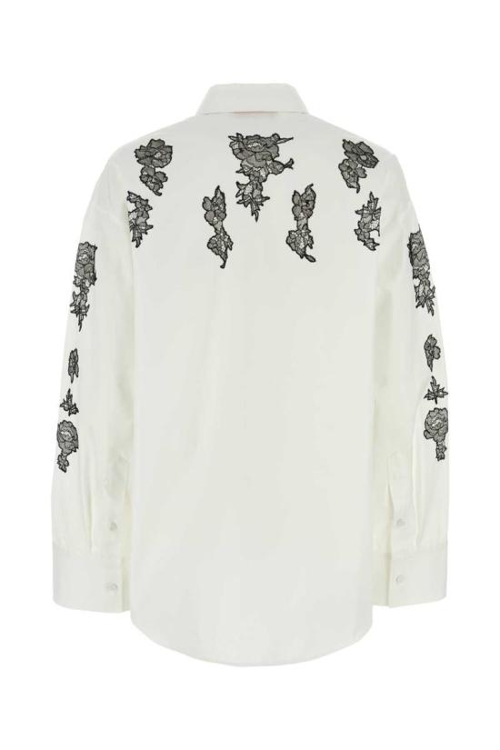  발렌티노 가라바니 긴팔 티셔츠 3B0AB5Q05DN A01 BIANCONERO - VALENTINO GARAVANI