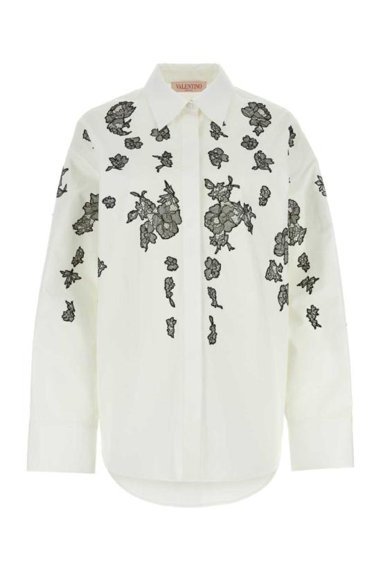  발렌티노 가라바니 긴팔 티셔츠 3B0AB5Q05DN A01 BIANCONERO