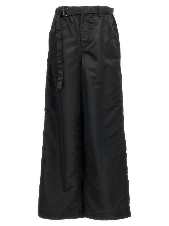  사카이 스트레이트 팬츠 2407389001 Black