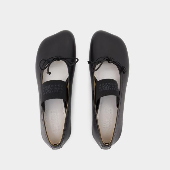  MM6 메종마르지엘라 아나토믹 뉴메릭 발레리나 플랫 슈즈 S59WZ0099P3628T8013 BLACK - MM6 MAISON MARGIELA