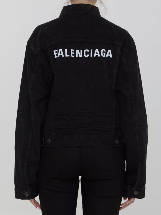 24FW 발렌시아가 데님 자켓 266614 790869 TQW54 1071 Black - BALENCIAGA