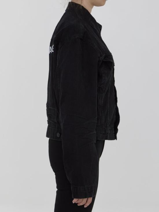 24FW 발렌시아가 데님 자켓 266614 790869 TQW54 1071 Black - BALENCIAGA