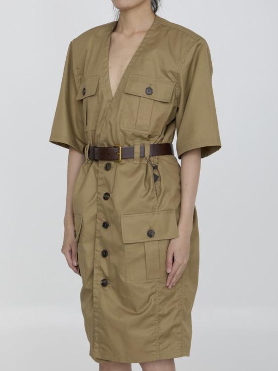  생로랑 숏 원피스 6249333 790089 Y3A99 2611 Beige - SAINT LAURENT