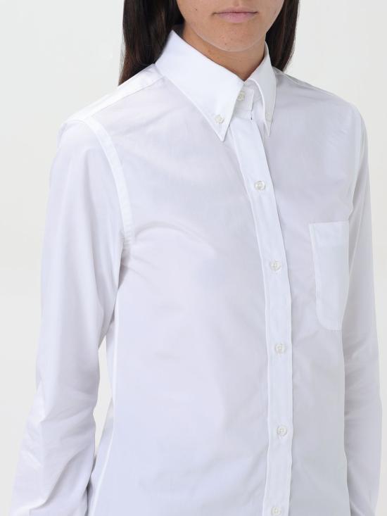 24FW 톰브라운 셔츠 FLL005E03113 100 White - THOM BROWNE