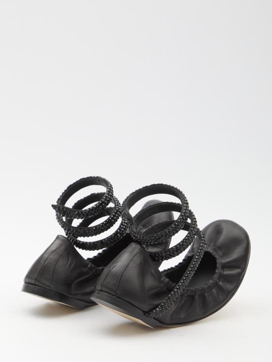  르네 카오빌라 뮬/슬리퍼 C12073010 BLACK - RENE CAOVILLA