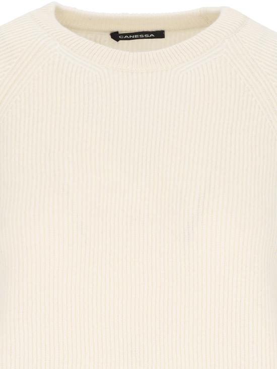  카네사 스웨터 NMKG011 FK0001 009 White - CANESSA