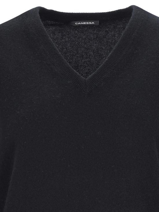  카네사 스웨터 NWKV008 FK0001 999 Black - CANESSA