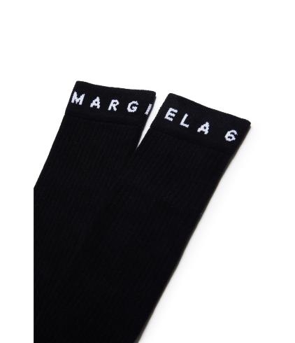 24FW [주니어] MM6 메종마르지엘라 발목 양말 M60715 MM045 M6900 Black - MM6 MAISON MARGIELA