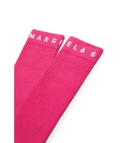 24FW [주니어] MM6 메종마르지엘라 발목 양말 M60715 MM045 M6307 Fuchsia - MM6 MAISON MARGIELA